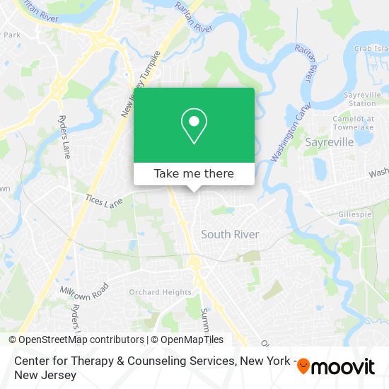 Center for Therapy & Counseling Services map