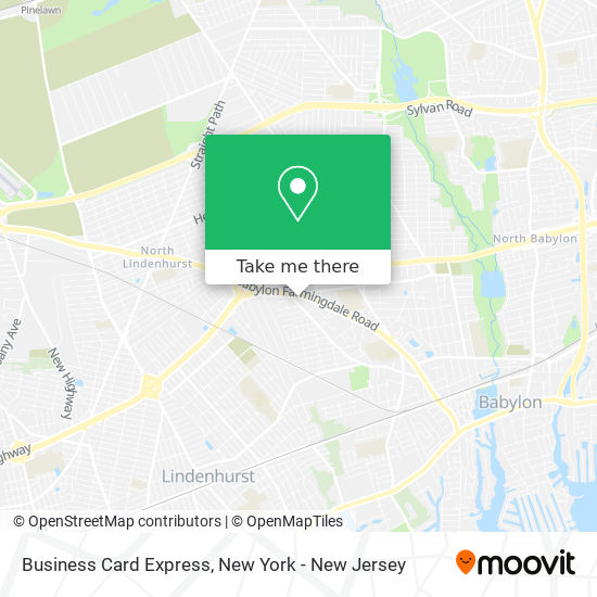 Business Card Express map