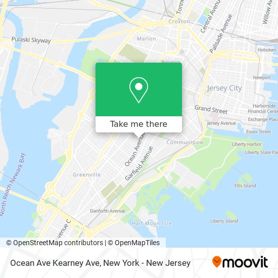Mapa de Ocean Ave Kearney Ave