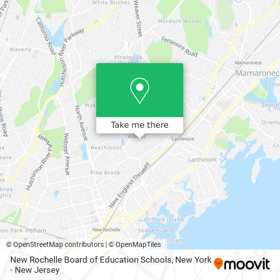 New Rochelle Board of Education Schools map