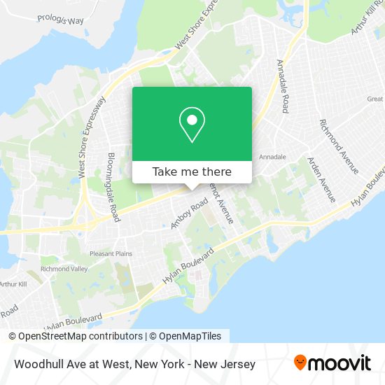 Mapa de Woodhull Ave at West