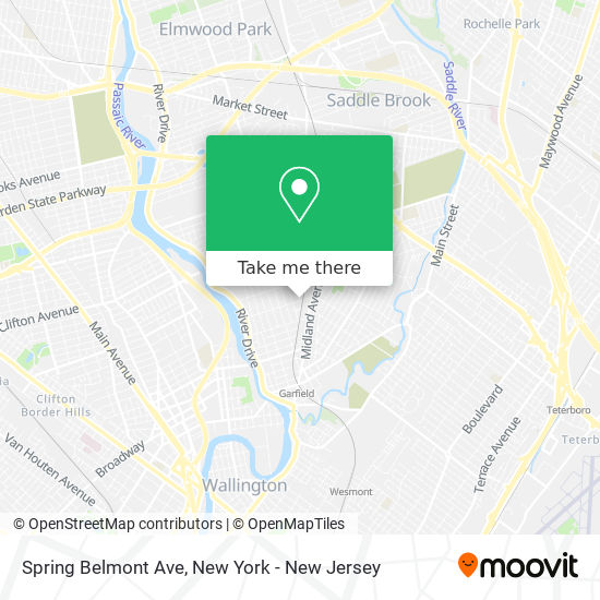 Mapa de Spring Belmont Ave