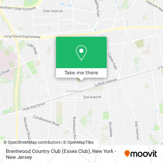 Brentwood Country Club (Essex Club) map