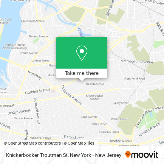 Mapa de Knickerbocker Troutman St