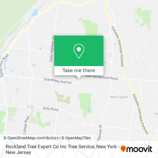 Mapa de Rockland Tree Expert Co Inc Tree Service