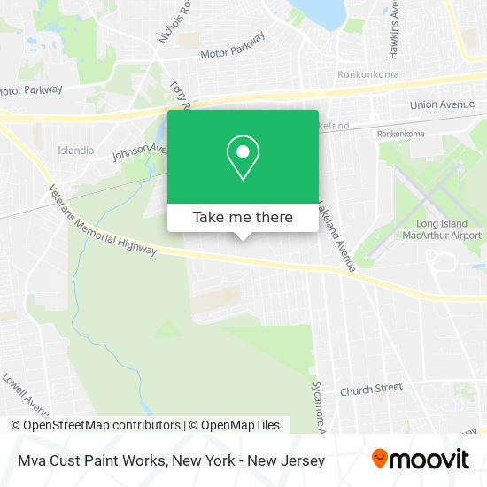 Mva Cust Paint Works map