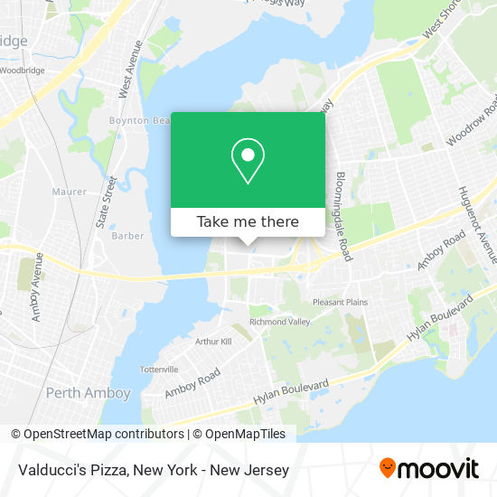 Valducci's Pizza map