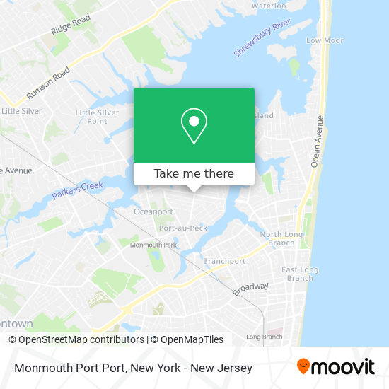 Mapa de Monmouth Port Port