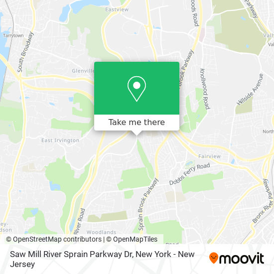 Saw Mill River Sprain Parkway Dr map