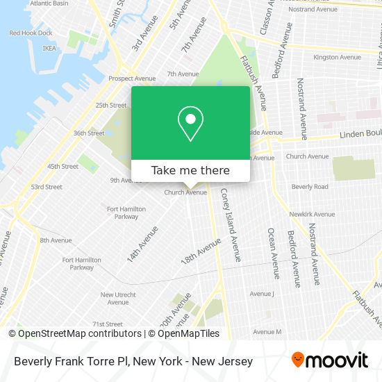 Beverly Frank Torre Pl map
