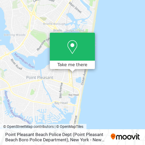 Mapa de Point Pleasant Beach Police Dept (Point Pleasant Beach Boro Police Department)