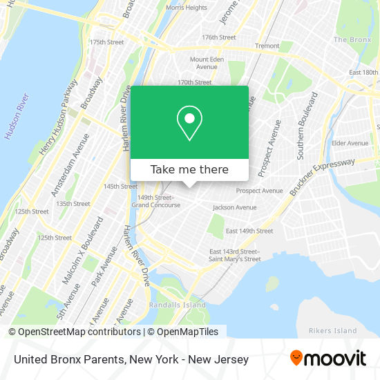 United Bronx Parents map