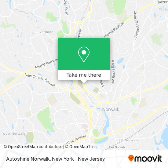 Mapa de Autoshine Norwalk