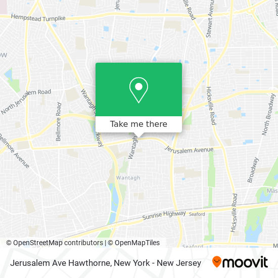 Mapa de Jerusalem Ave Hawthorne