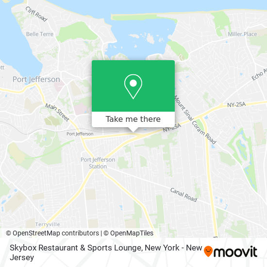 Mapa de Skybox Restaurant & Sports Lounge