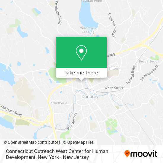 Connecticut Outreach West Center for Human Development map