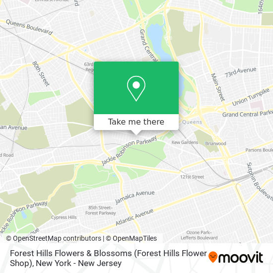 Mapa de Forest Hills Flowers & Blossoms (Forest Hills Flower Shop)