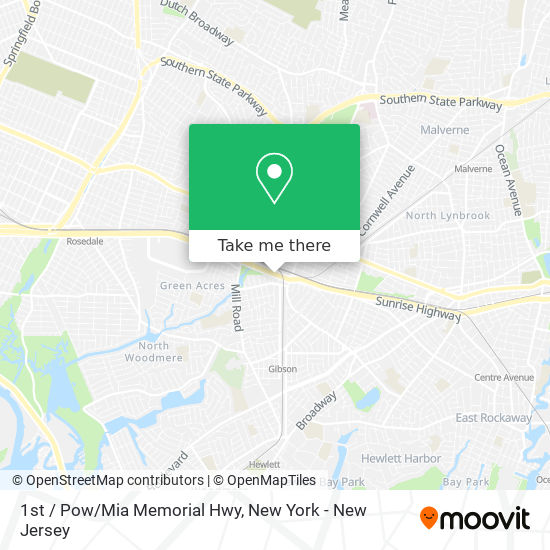 1st / Pow/Mia Memorial Hwy map