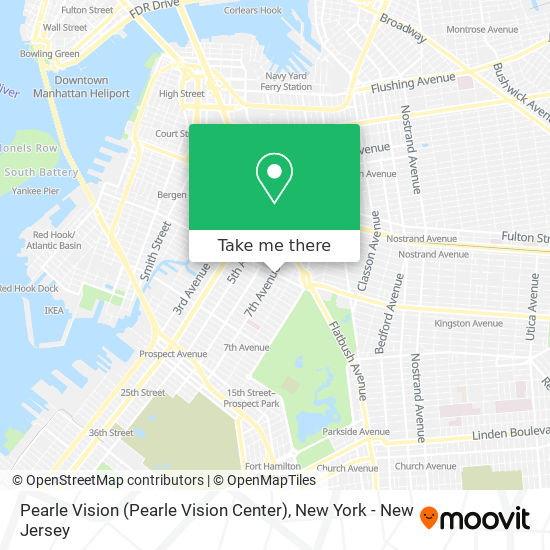 Mapa de Pearle Vision (Pearle Vision Center)