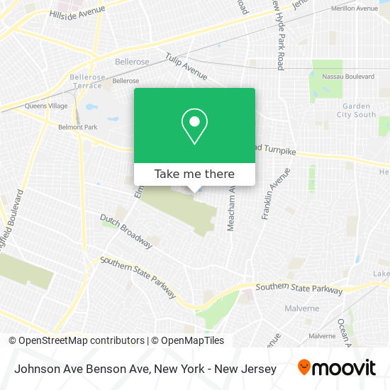 Mapa de Johnson Ave Benson Ave