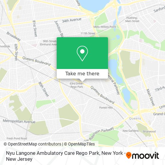 Mapa de Nyu Langone Ambulatory Care Rego Park