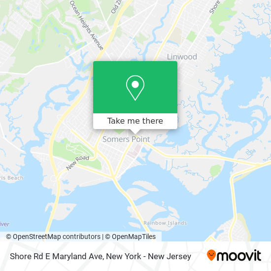 Shore Rd E Maryland Ave map
