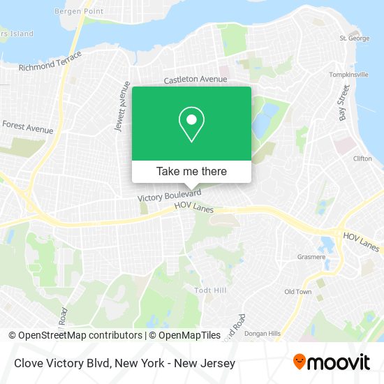 Clove Victory Blvd map