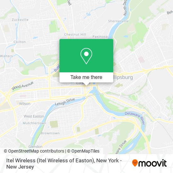 Mapa de Itel Wireless (Itel Wireless of Easton)