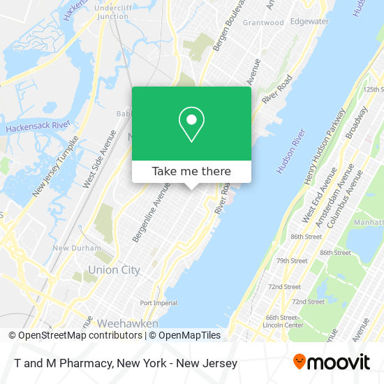 Mapa de T and M Pharmacy