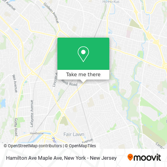 Mapa de Hamilton Ave Maple Ave