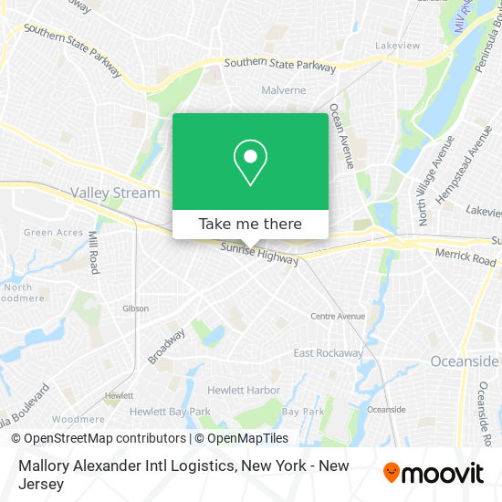 Mallory Alexander Intl Logistics map