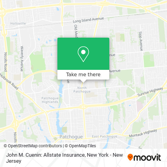 Mapa de John M. Cuenin: Allstate Insurance