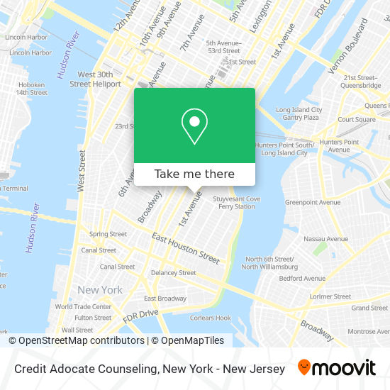 Credit Adocate Counseling map