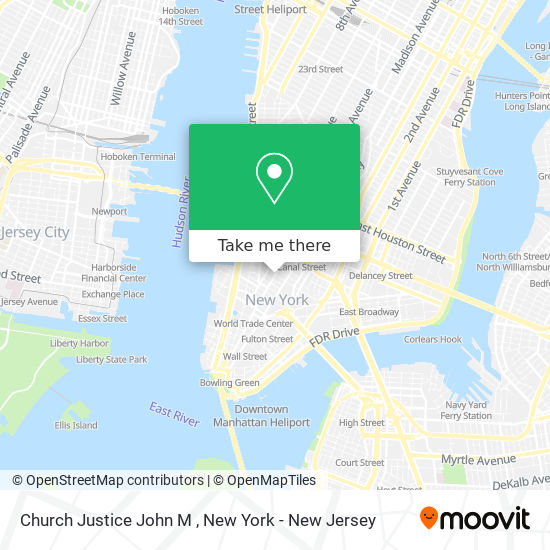 Mapa de Church Justice John M