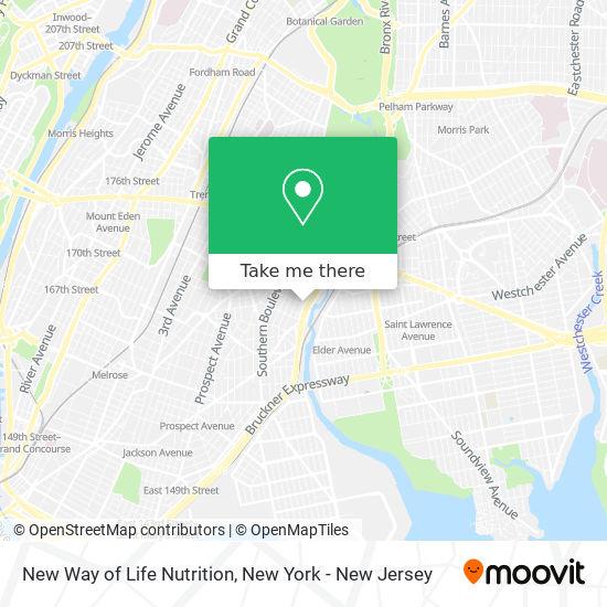 New Way of Life Nutrition map