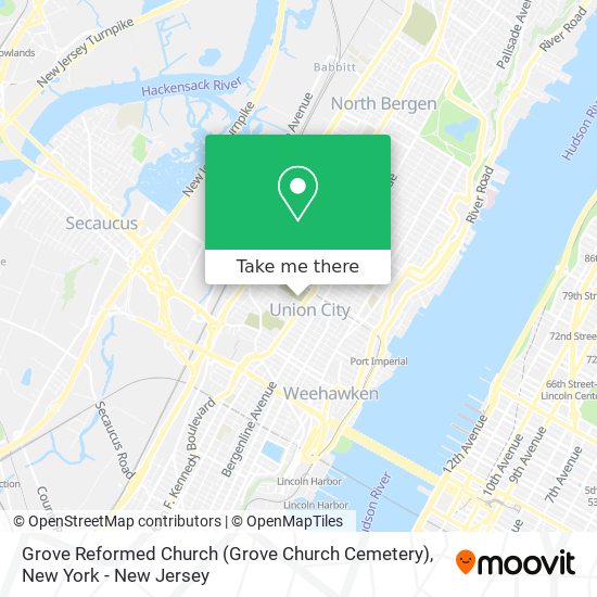Grove Reformed Church (Grove Church Cemetery) map