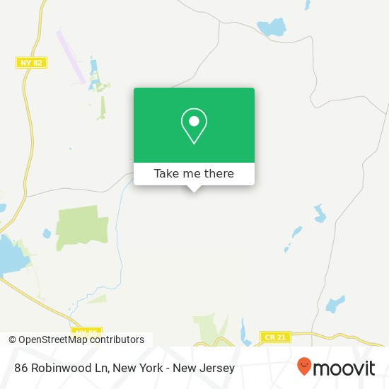 Mapa de 86 Robinwood Ln, Lagrangeville, NY 12540