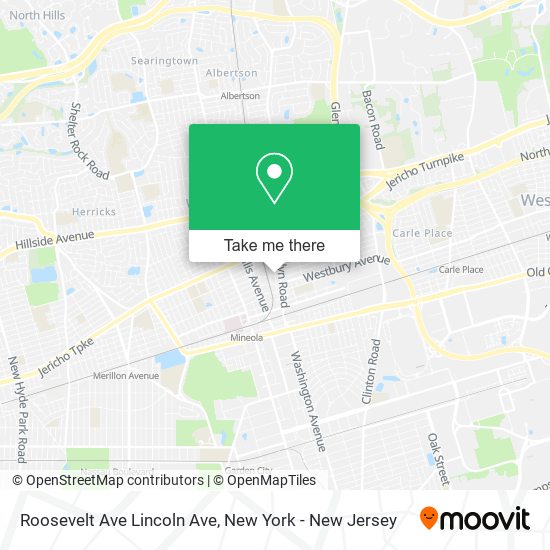Roosevelt Ave Lincoln Ave map
