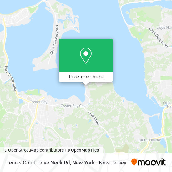 Tennis Court Cove Neck Rd map