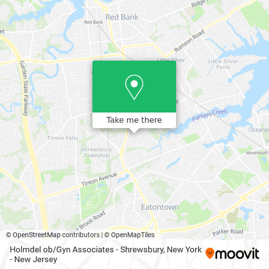 Holmdel ob / Gyn Associates - Shrewsbury map