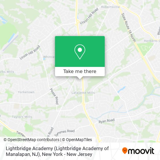 Mapa de Lightbridge Academy (Lightbridge Academy of Manalapan, NJ)