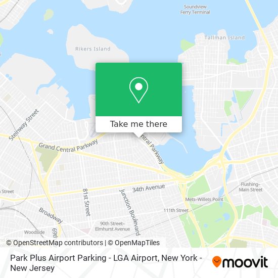 Mapa de Park Plus Airport Parking - LGA Airport