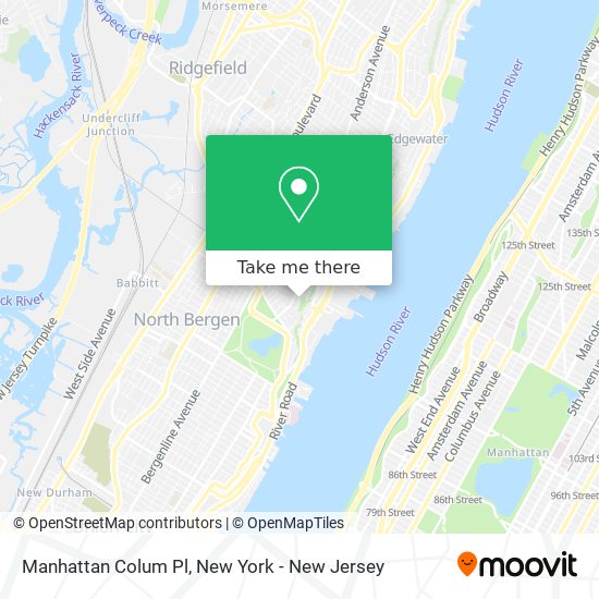 Manhattan Colum Pl map