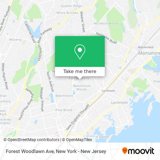 Mapa de Forest Woodlawn Ave