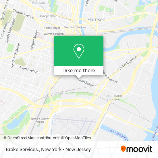 Brake Services. map