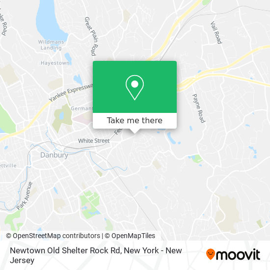 Newtown Old Shelter Rock Rd map