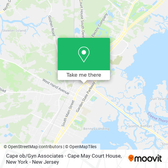 Mapa de Cape ob / Gyn Associates - Cape May Court House