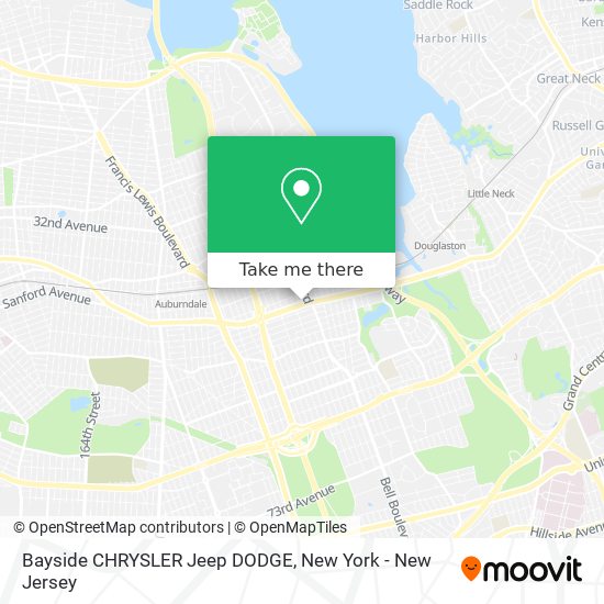 Bayside CHRYSLER Jeep DODGE map