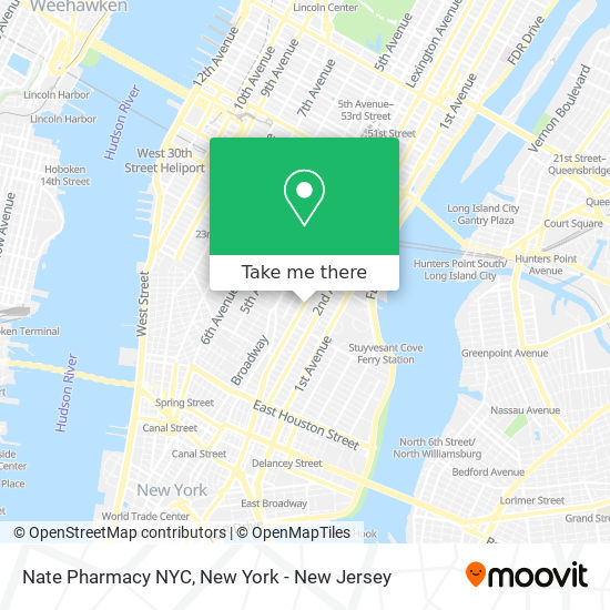 Nate Pharmacy NYC map