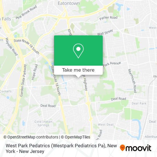 Mapa de West Park Pedatrics (Westpark Pediatrics Pa)
